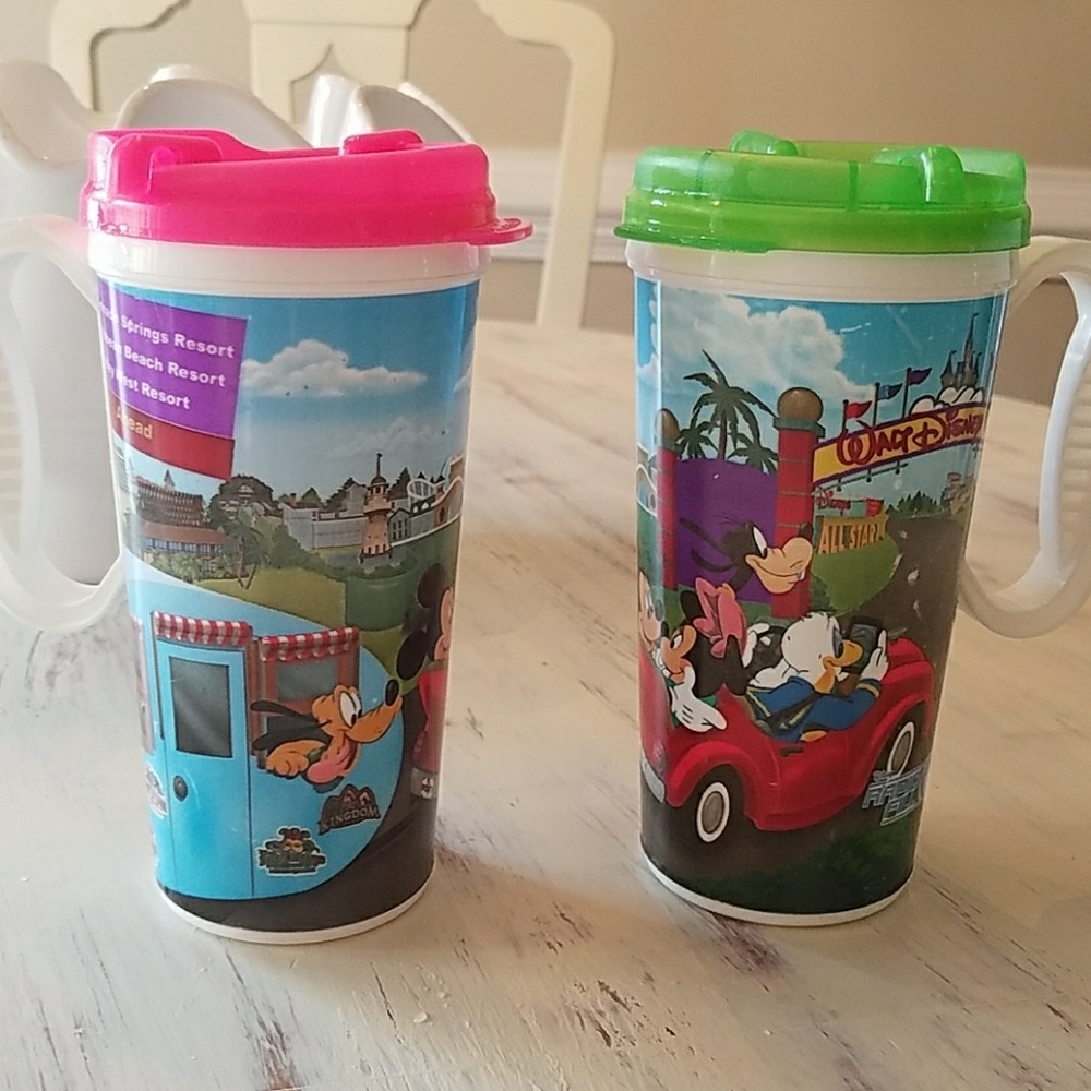 Disney Parks refill mugs set of 2